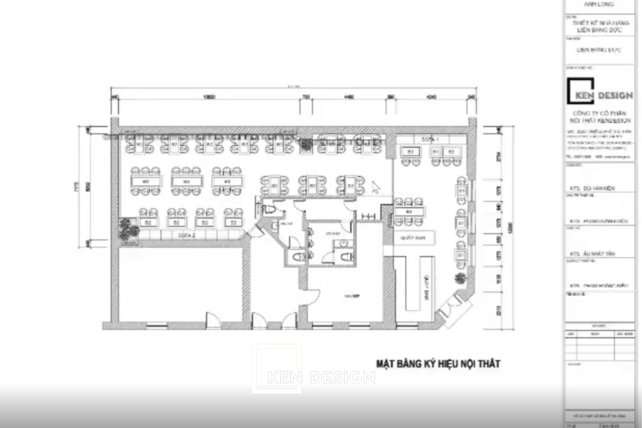 Bản vẻ thi công nhà hàng Đức